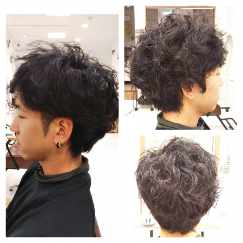75+ メンズ パーマ き つめ 人気 髪型